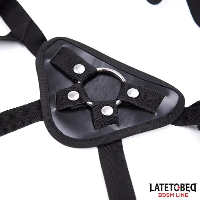 Pas za strap-on Latetobed BDSM Line, univerzalna velikost, črne barve 3