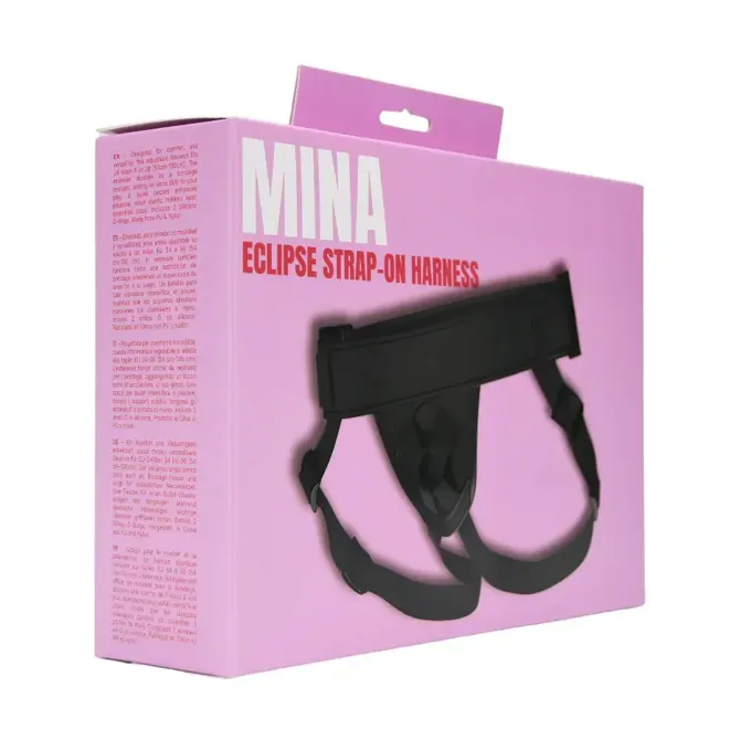 Pas za strap-on Mina Eclipse, od 54 cm do 130 cm, nastavljivi trakovi, črne barve 4