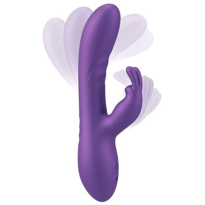 Rabbit vibrator Sweet Smile Flexible, vijoličen 5