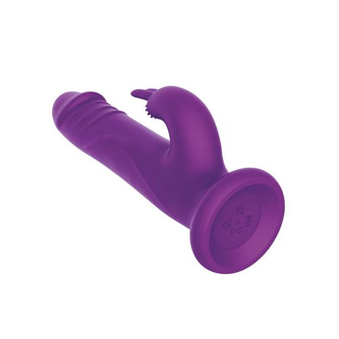 Rabbit vibrator Playhouse, 21 cm, vrtljive kroglice, 10 načinov vibracij, silikonski, polnilni 6