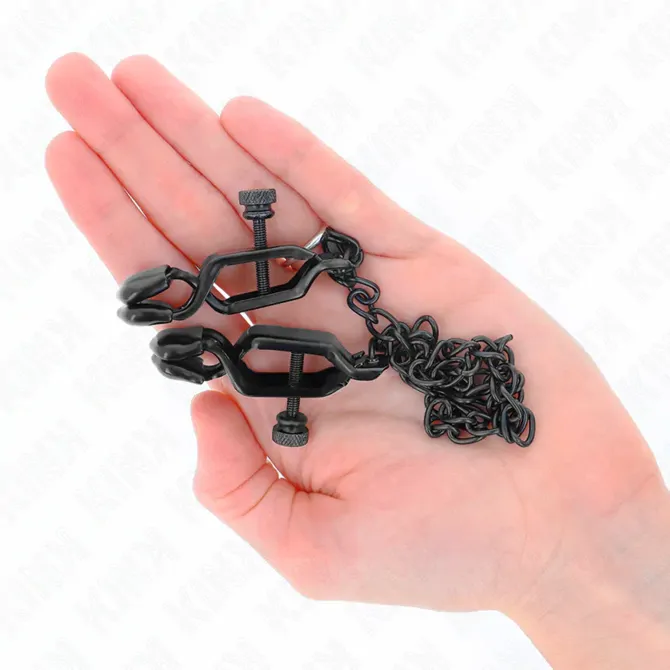 Ščipalke za bradavičke Kink flat chain, 30 cm 4