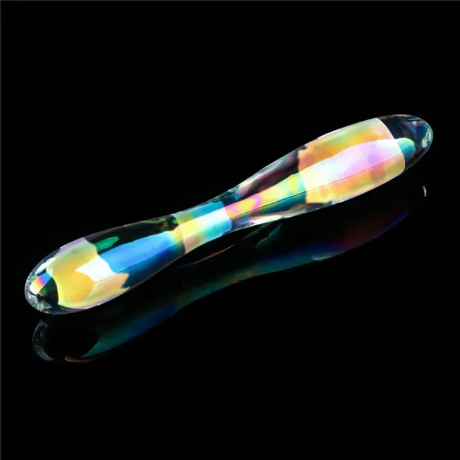 Stekleni dildo Lovetoy Twilight Gleam Double Delight 5
