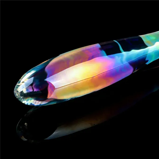 Stekleni dildo Lovetoy Twilight Gleam Double Delight 6