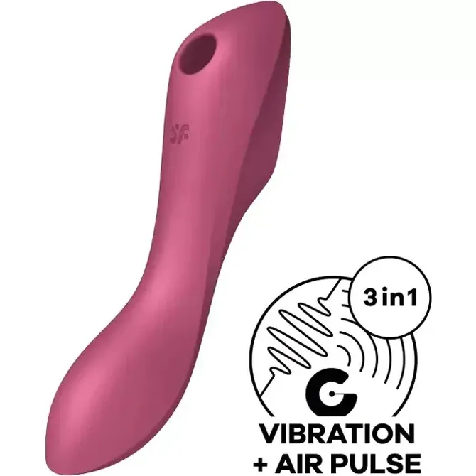 Stimulator klitorisa Satisfyer Curvy Trinity 3, USB-polnjenje, roza 4
