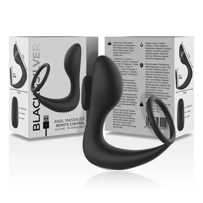 Stimulator prostate Black & Silver Remote Control 3