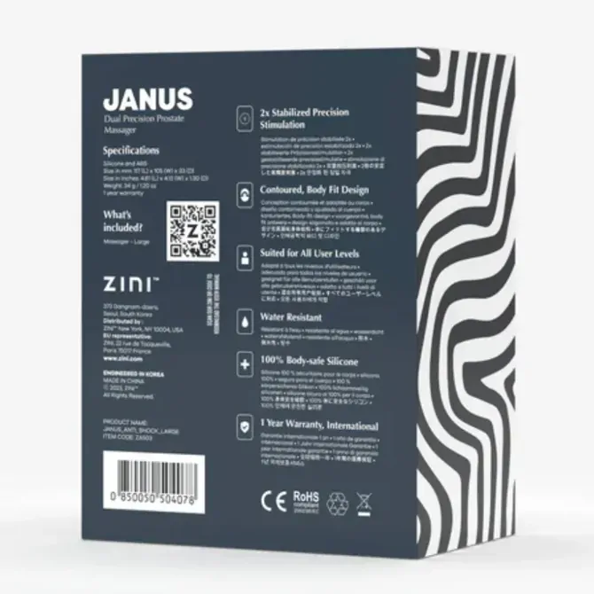 Stimulator prostate Zini Janus, črn 2117121 5
