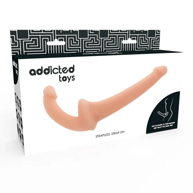 Strap-on Addicted Toys Flesh, 26 cm, strapless zasnova, TPR in silikon, vodoodporen 5