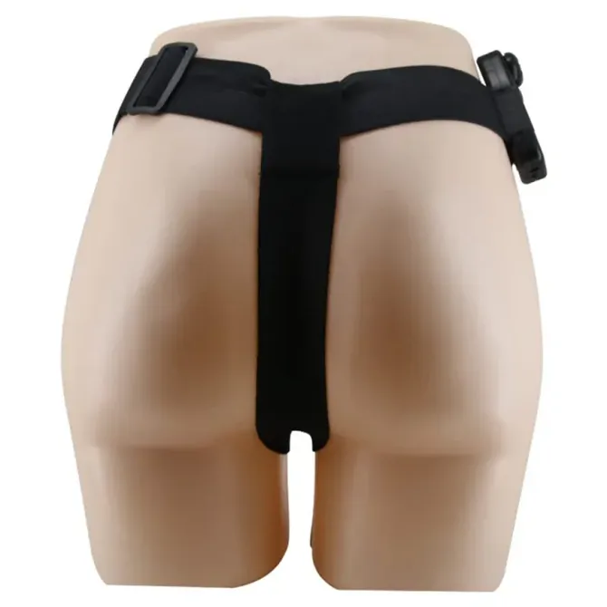 Vibracijski strap-on Baile Ultra Passionate Harness 6, žični upravljalnik, 16 cm, 2 x AA, svetle kožne barve 4
