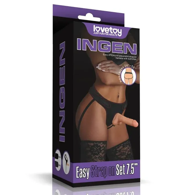 Strap-on Lovetoy Ingen Flesh, 19 cm 2