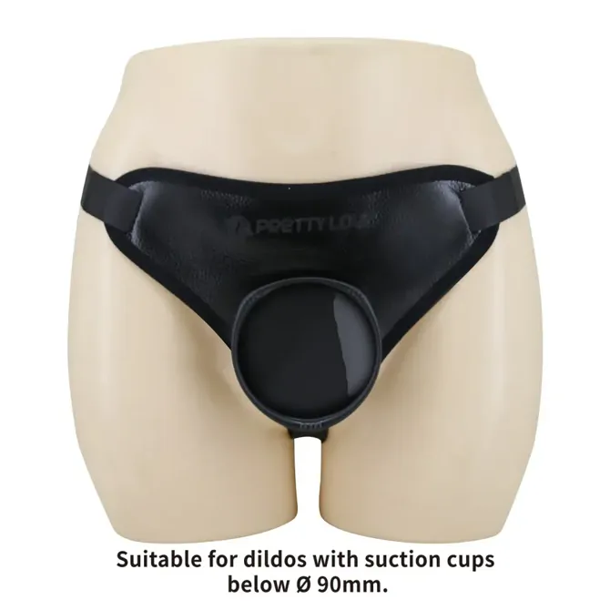 Strap on pas Pretty Love Claudio, obseg 58 – 124 cm, ABS, najlon, poliuretan, črne barve 4
