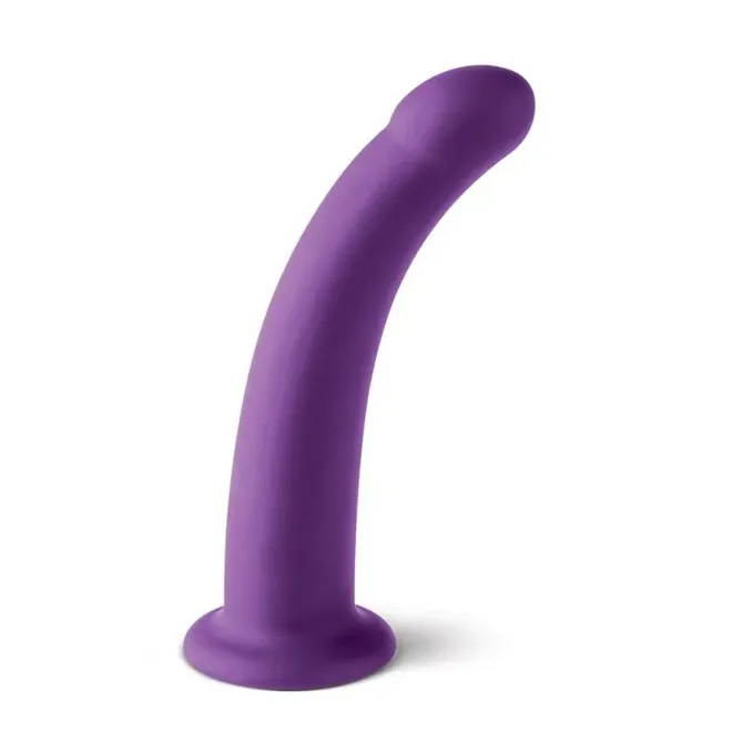 Srap on Virgite She Has The Power s penisom, 16,5 cm, prilagodljiv pas, penis vijolične barve 3