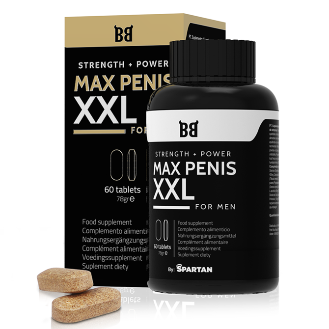 Tablete za povečanje penisa Blackbull By Spartan Max Penis XXL, 60 kos 2