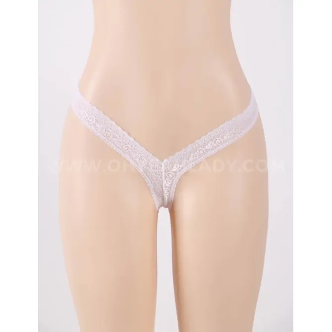 Tanga hlačke OhYeah P5084, bele 5