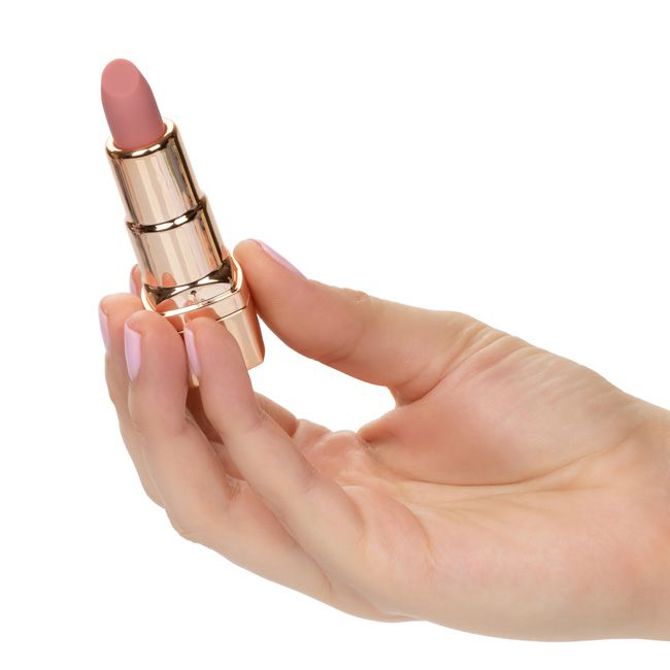 Vibracijska šminka California Exotic Hide & Play, 8 cm, USB-polnjenje, zlata 5