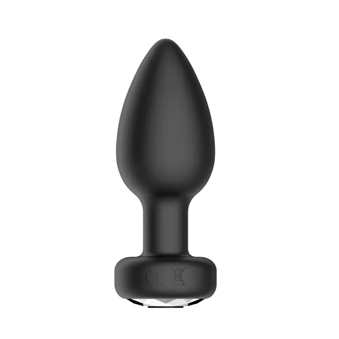 VIBRACIJSKI ANALNI ČEP Passion Labs RC Black (9 cm) 3
