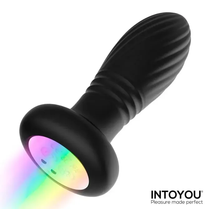 Vibracijski analni čep z LED osvetlitvijo Intoyou Tainy, 9 potiskov, 9 vibracij, IPX6, magnetno USB polnjenje 2