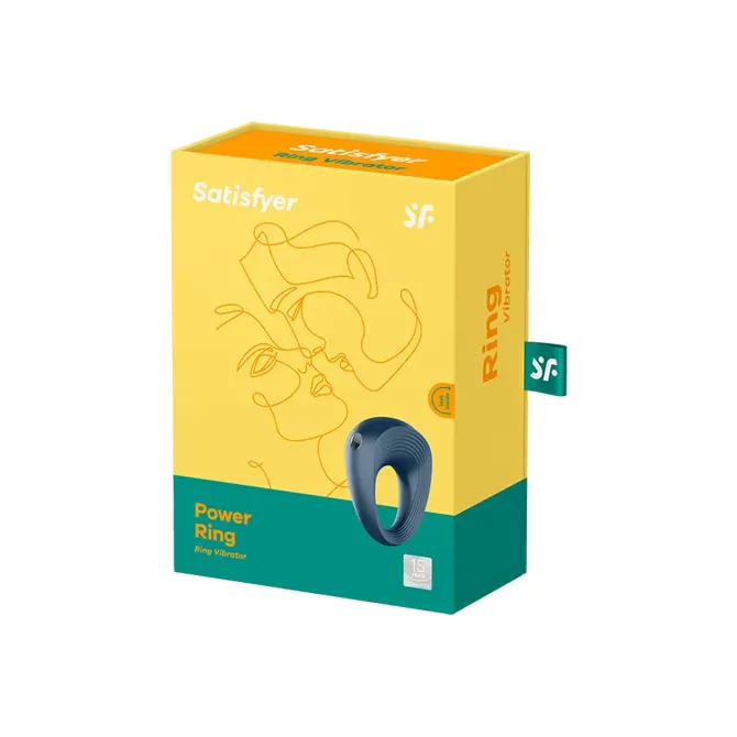 Vibracijski erekcijski obroček Satisfyer Ring 2, USB-polnjenje, moder 4