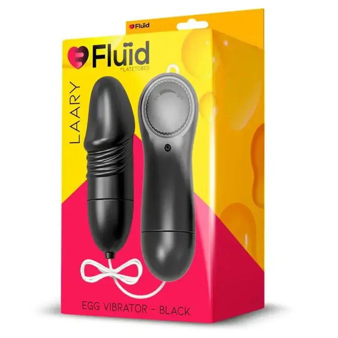 VIBRACIJSKI JAJČEK Fluid Laary Black 6