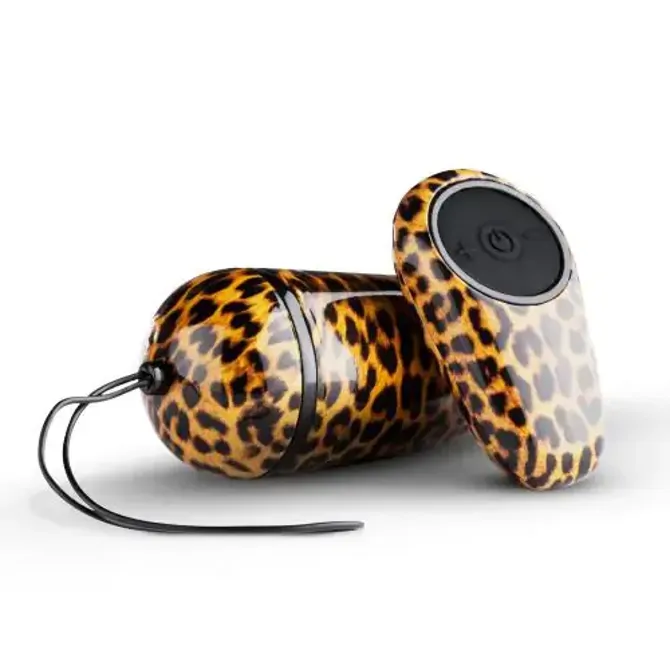 Vibracijski jajček Panthra Maha, brezžični upravljalnik, USB-polnjenje, leopardji vzorec 4