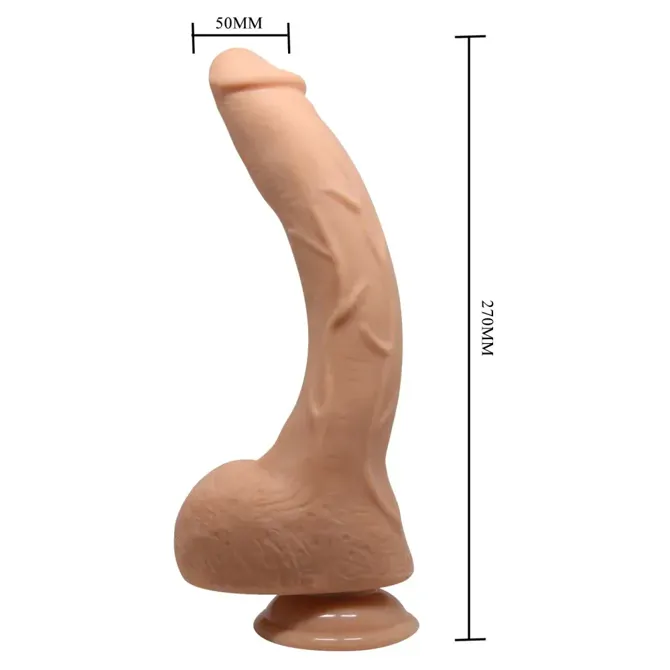 Vibracijski penis Baile Beautiful Jack, 27 cm 6