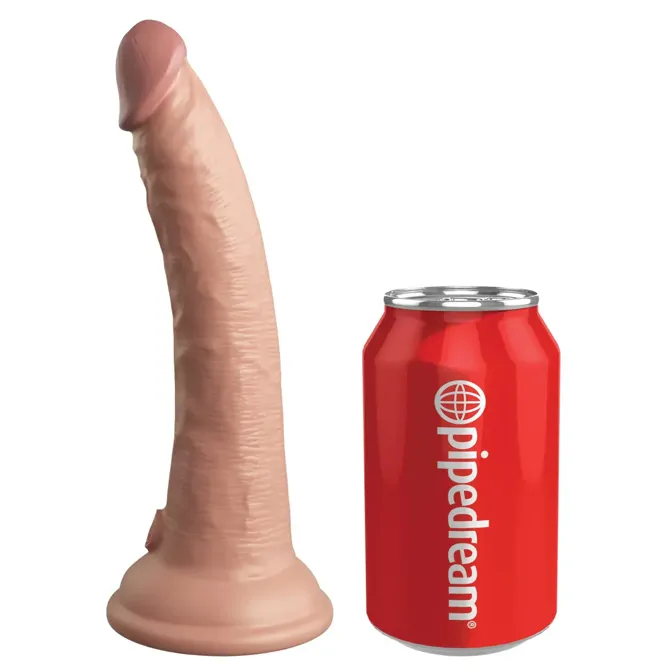 Vibracijski penis King Cock Elite 7 Light, 18 cm (7), 10 vibracijskih načinov, daljinski upravljalnik, sesalno dno 4