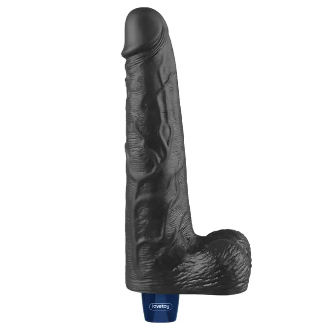 Vibracijski penis Lovetoy Real Softee Black, 26 cm 2116554 2