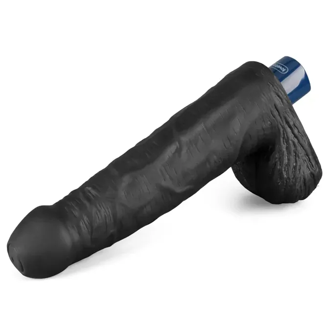 Vibracijski penis Lovetoy Real Softee Black, 22 cm 6