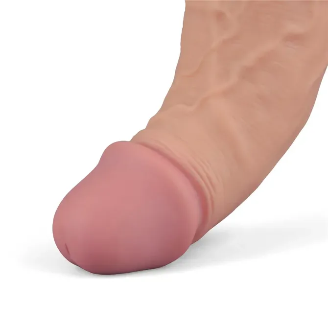 Vibracijski penis Lovetoy Real Softee Flesh, 25,3 cm, TPE, 3 hitrosti + 7 vzorcev vibracij, vodoodporen 5