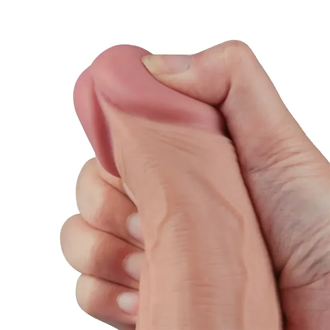 Vibracijski penis Lovetoy Real Softee Flesh, 25,3 cm, TPE, 3 hitrosti + 7 vzorcev vibracij, vodoodporen 6
