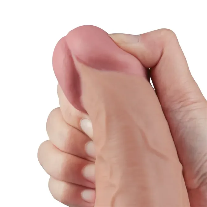 Vibracijski penis Lovetoy Real Softee Flesh 10,5'' (26,7 cm), 10 vibracijskih funkcij, magnetno USB polnjenje 4