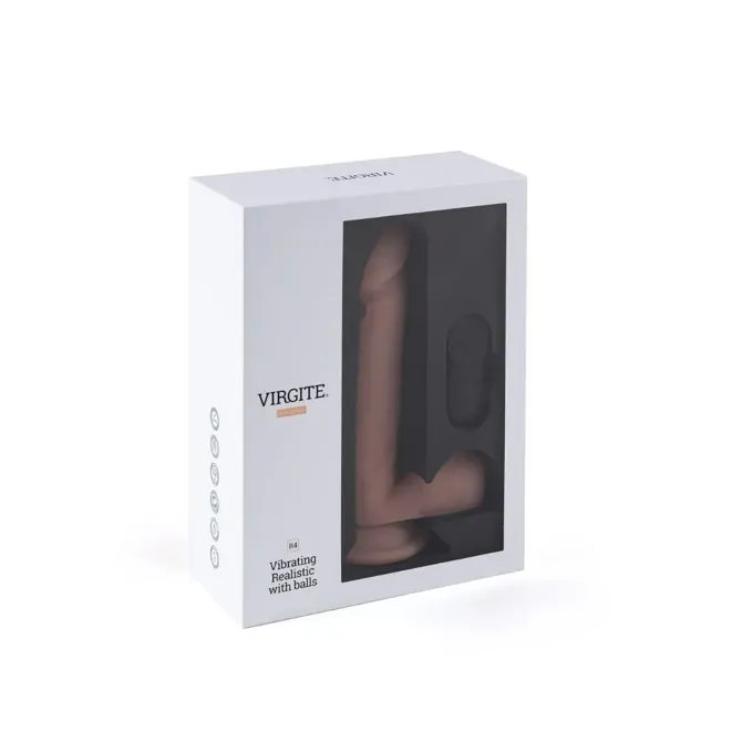 Vibracijski penis Virgite R4 Remote Control Flesh 2