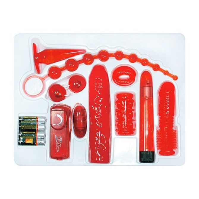Vibracijski set You2Toys Red Roses, 9 kosov, rdeče barve 3