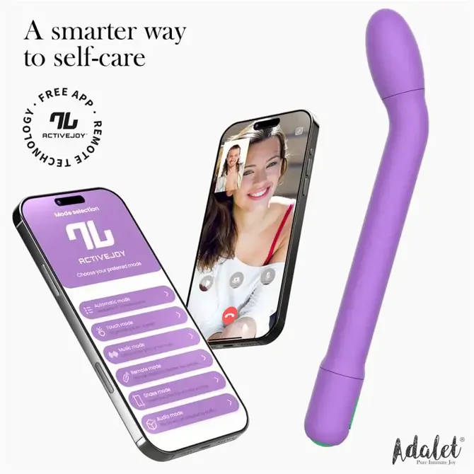 Vibrator Adalet Gently G-Spot, 17,5 cm, ABS s PU prevleko, 10 načinov vibracij, vodoodporen, vijolične barve 4