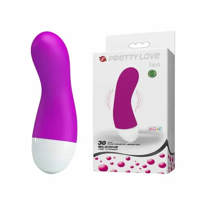 Vibrator Pretty Love Ian, 12,5 cm, USB-polnjenje, vijoličen 3
