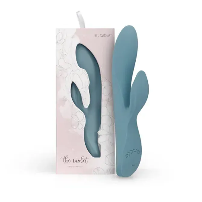 Rabbit vibrator Bloom The Violet, USB-polnjenje, moder 2