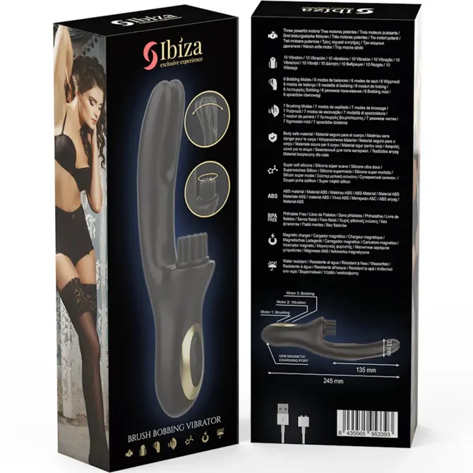 Vibrator Rabbit Ibiza Hi-Tech Brushing And Double Wave 6