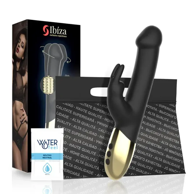 VIBRATOR RABBIT Ibiza Rotating Black 2