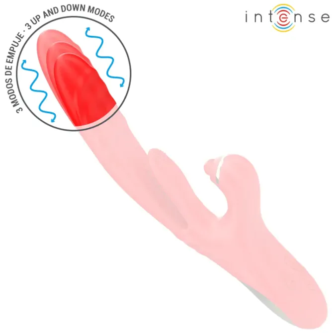 Vibrator Rabbit Rosalia, 3 in 1, 16 cm, IPX7, silikon/ABS, rdeče barve 4