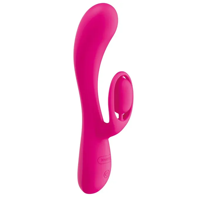 Vibrator Rabbit Lovetoy L'Allure Orbit,  dvojna stimulacija, vodoodporen, 19,5 cm, roza barve 2