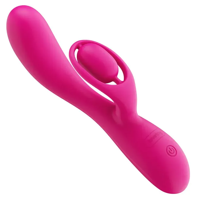 Vibrator Rabbit Lovetoy L'Allure Orbit,  dvojna stimulacija, vodoodporen, 19,5 cm, roza barve 6