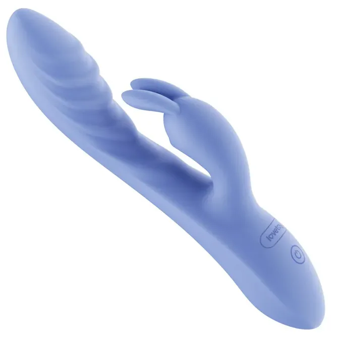Vibrator Rabbit Lovetoy L'Allure Swirl, 3 hitrosti in 7 vzorcev vibracij, do 90 minut, 20,5 cm, modre barve 2