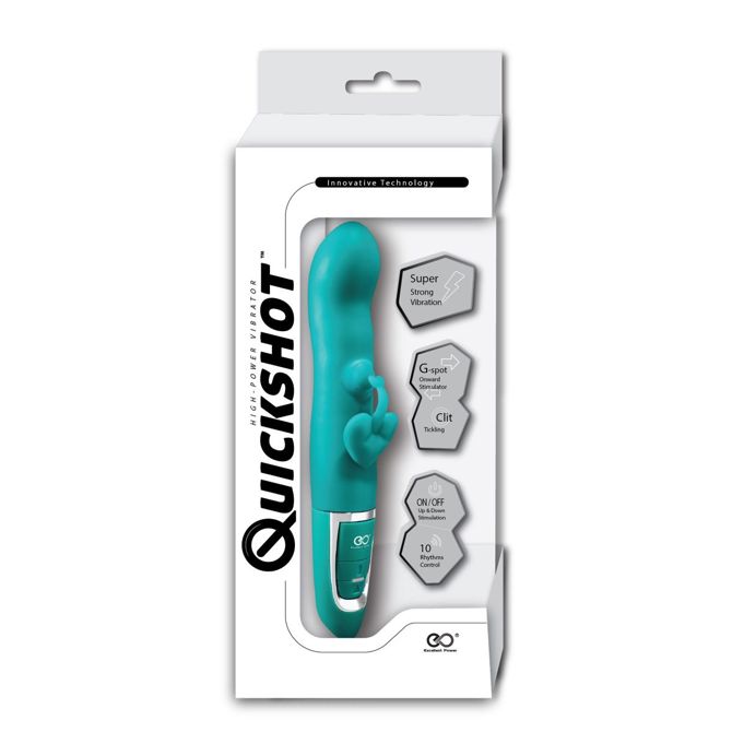 Rabbit vibrator NMC Quickshot High Power, zelen 2