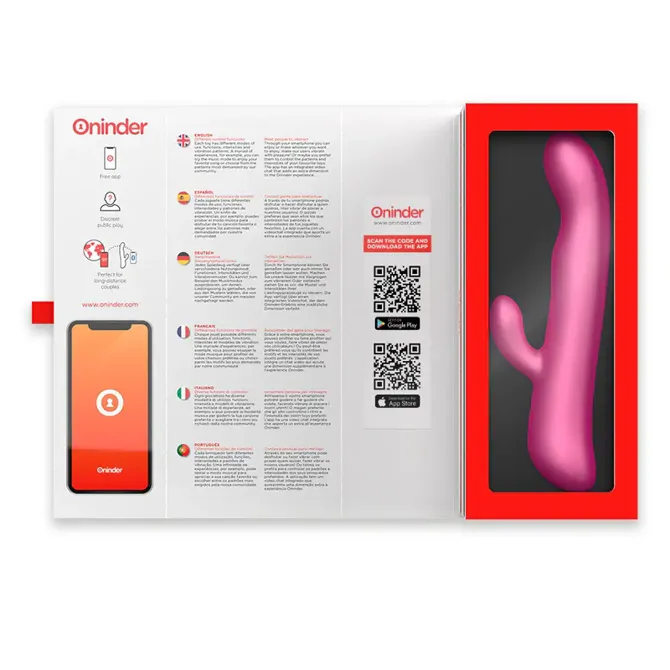 Rabbit vibrator Oninder Oslo Vib. & Rotation Pink App 5