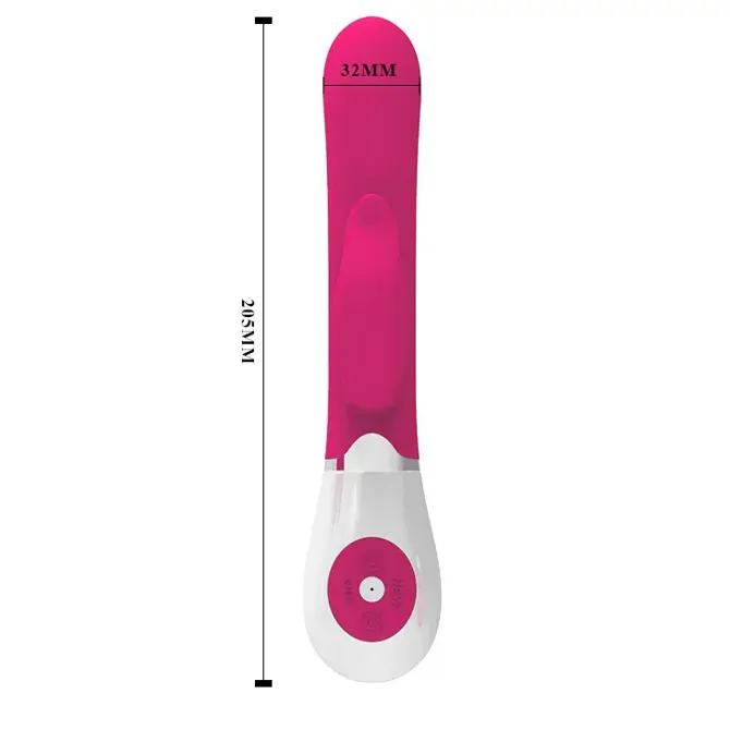 Rabbit vibrator Pretty Love Felix, 2 x AAA, vijoličen 5