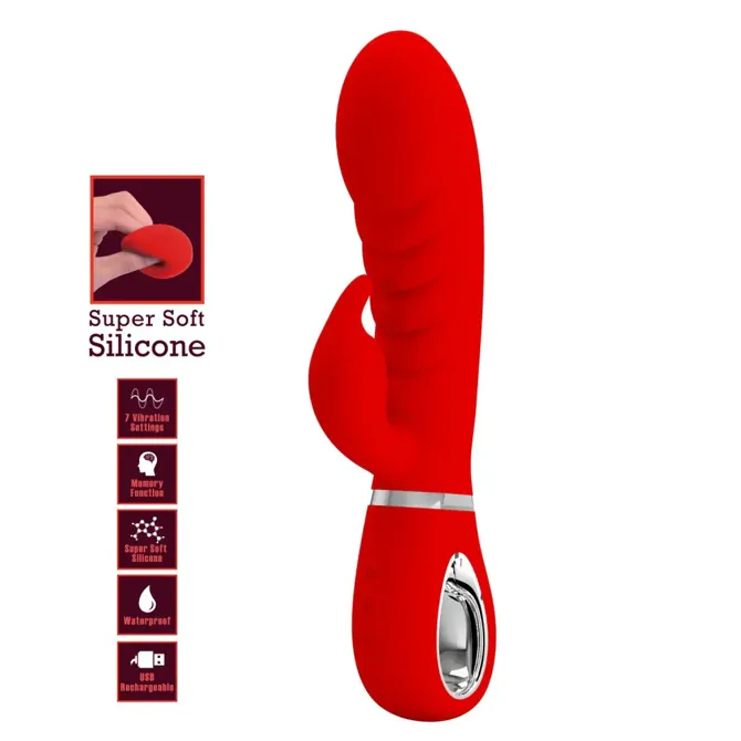Rabbit vibrator Pretty Love Prescott Red 5