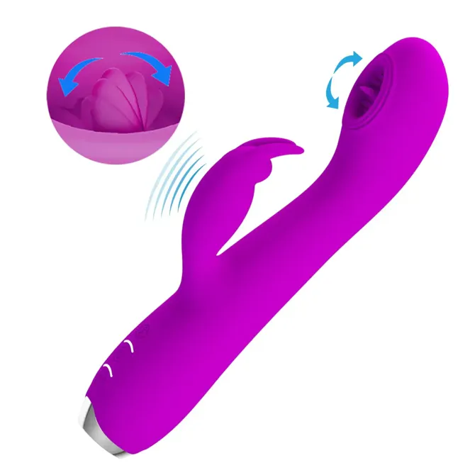 Rabbit vibrator Pretty Love Rachel, vijoličen 6