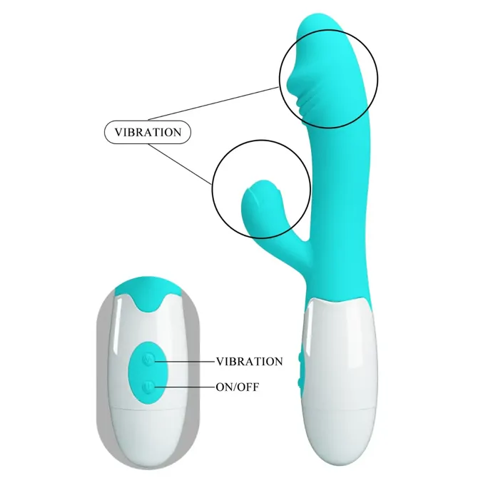Vibrator Rabbit Pretty Love Snappy Aqua, zelen 6