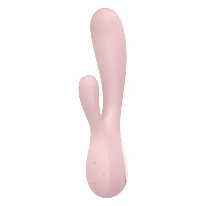 Rabbit vibrator Satisfyer Mono Flex Mauve, upravljanje z aplikacijo, USB-polnjenje, roza 5