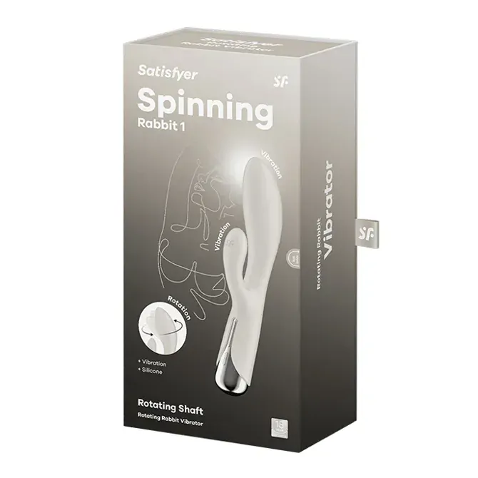 VIBRATOR RABBIT Satisfyer Spinning Rabbit 1 White 2