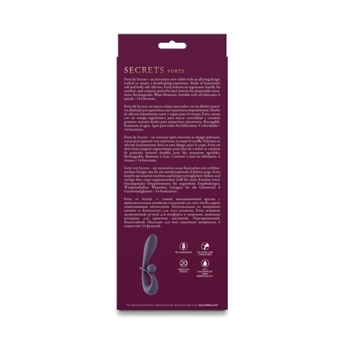 Rabbit vibrator Secrets Forte, siv 4